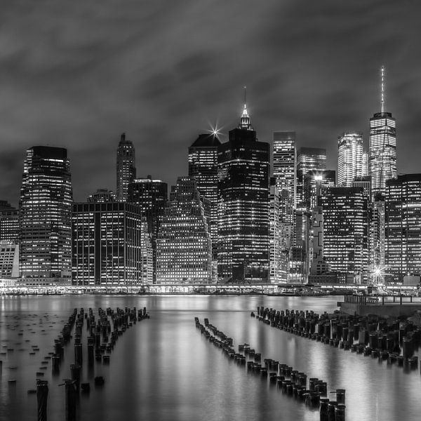 NEW YORK CITY Impression de nuit par Melanie Viola