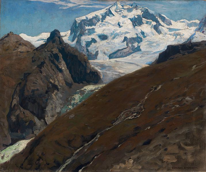 EUGEN BRACHT, Ansicht des Monte Rosa, Westseite, 1906 von Atelier Liesjes