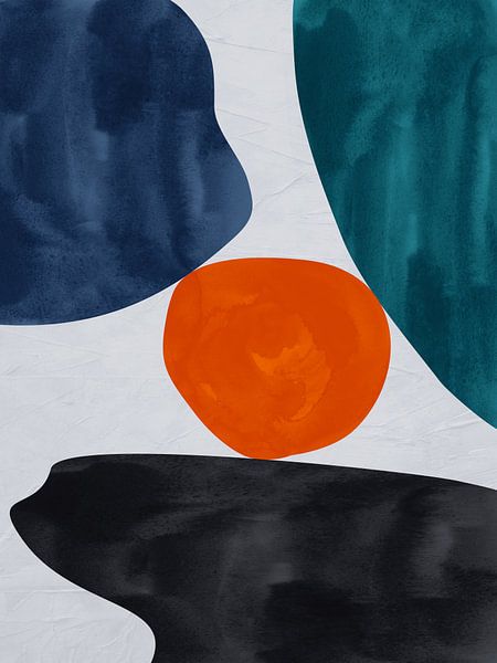 Organische abstrakte Kunst – Erdtöne von Online Arts