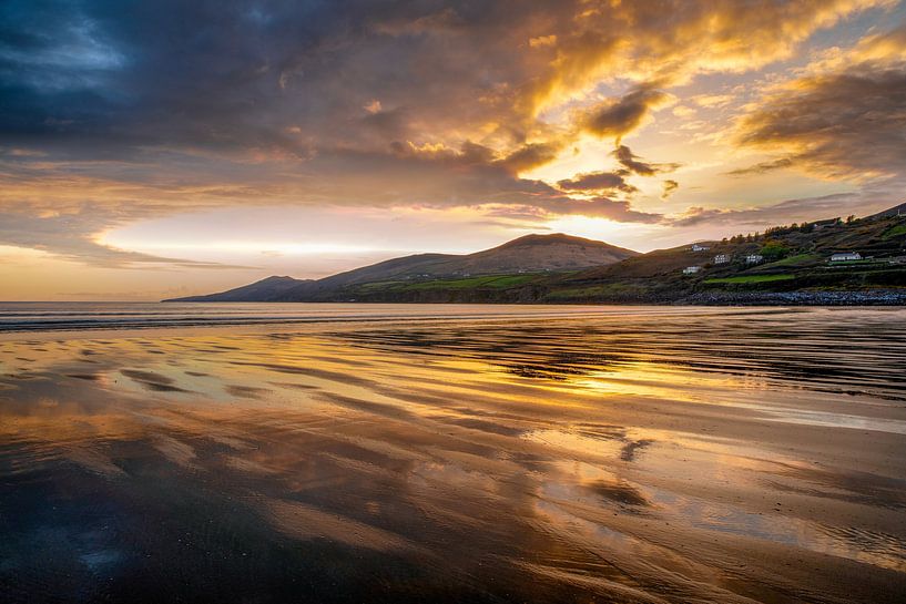 Coucher de soleil à la plage de Inch par Rene Siebring