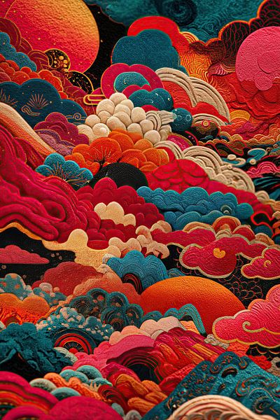 abstract Japanese art by Egon Zitter