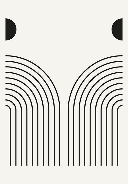 Retro 1920er vintage geometrische Form im Bauhaus-Stil 1_9 von Dina Dankers