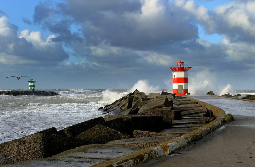 Storm at sea. by Conny  van Kordelaar