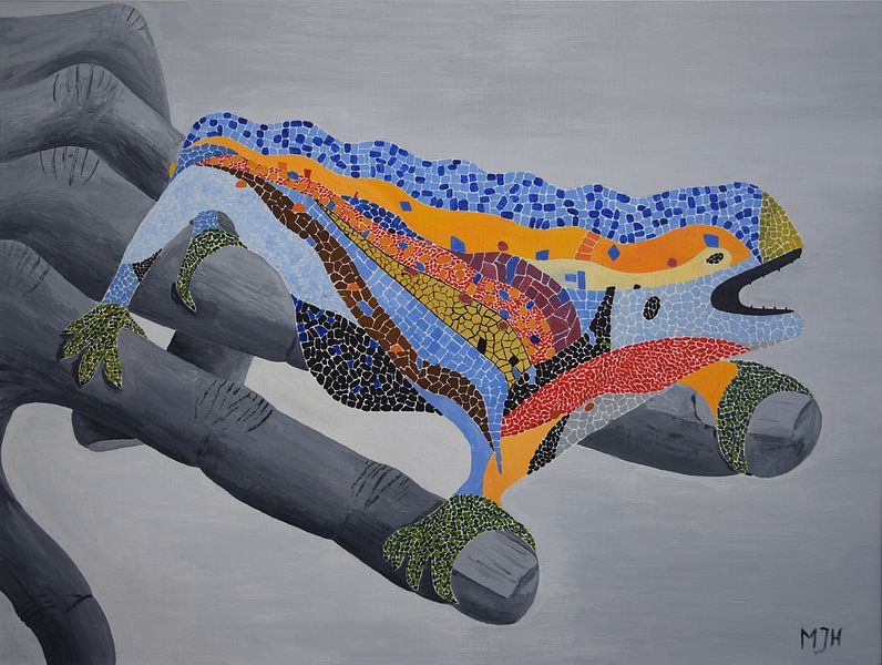 Gaudi-Drache zur Hand von Martin Hoogduijn