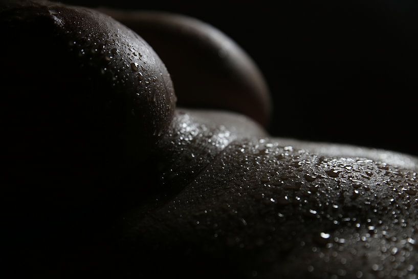 Beautiful landscape of a body with drops of work 12 by Cor Heijnen