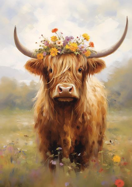 Highland cow Scottish cow Cows by Niklas Maximilian