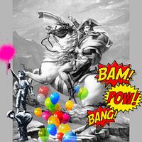 Napoléon Bonaparte Banksy Hommage - BAM  POW BANG
