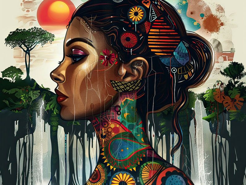 Nature Silhouette 410 by Wonderful Art