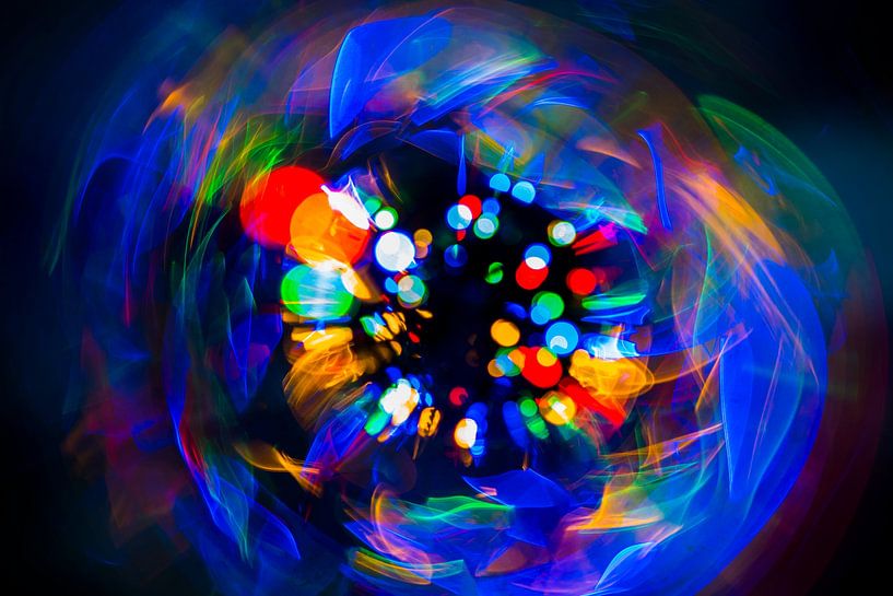 créatif avec la lumière - bleu par Liesbeth Vogelzang