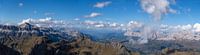 Panorama uitzicht op de Marmolada, Dolomieten, Italië