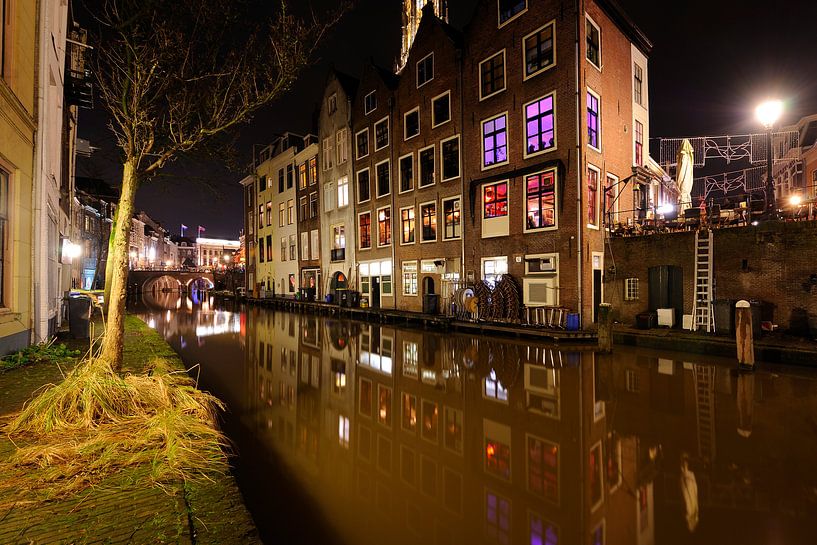 Oudegracht in Utrecht bei Donkere Gaard von Donker Utrecht