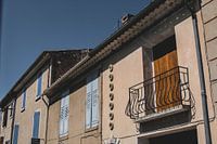 Southern French facades in sunlight