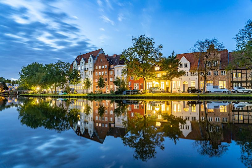 übeck's old town and the Trave by Peter Schickert