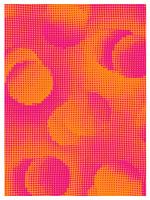 Motif de grille - rose et orange