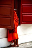 Unschuldige Neugierde eines jungen Mönchs