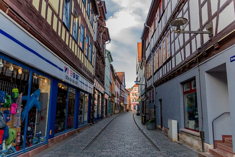 Belle ville à colombages de Schmalkalden par Oliver Hlavaty