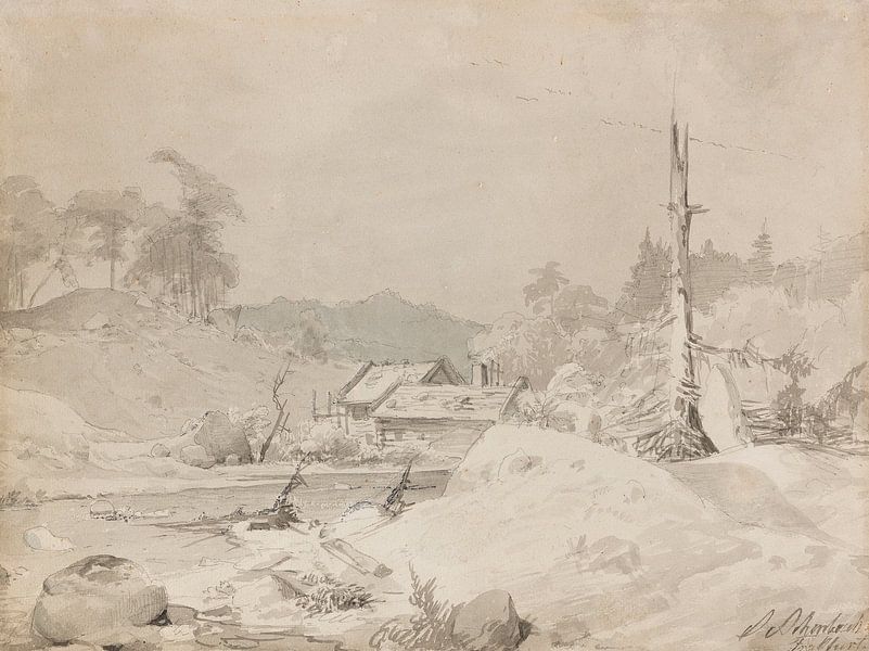 ANDREAS ACHENBACH, Landschaft, ca. 1835-1840 von Atelier Liesjes