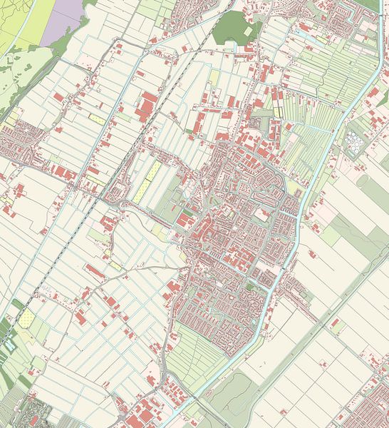 Karte von Hillegom von Rebel Ontwerp