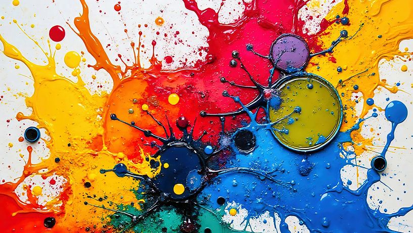 Art avec des éclaboussures de peinture par The Photo Artist