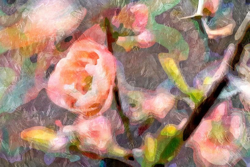 Japanische Blumen von Mad Dog Art