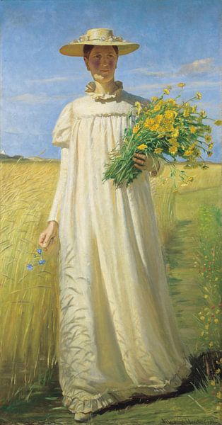 Anna Ancher kehrt vom Feld zurück, Michael Ancher von 1000 Schilderijen