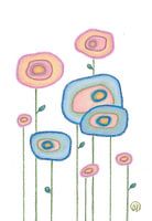 Abstract Agate Flowers