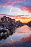 Oude Singel, Leiden bei Sonnenaufgang