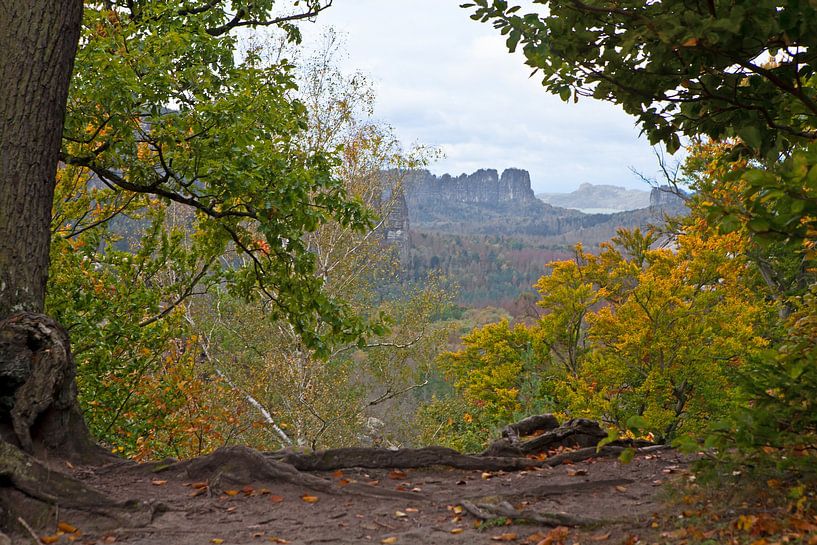 View from the Kuhstall rock (Saxon Switzerland / Elbe Sandstone Mountains) by t.ART