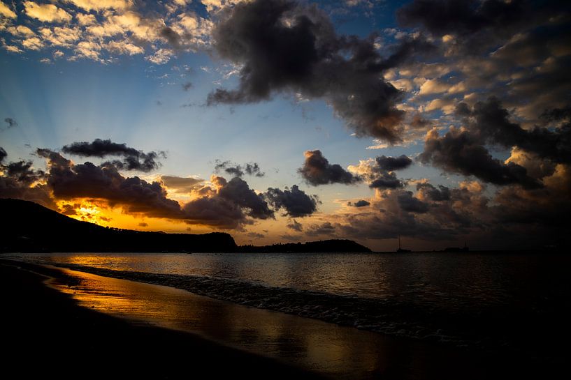 Sonnenuntergang in Thailand, auf Koh Samui von Hans de Waay