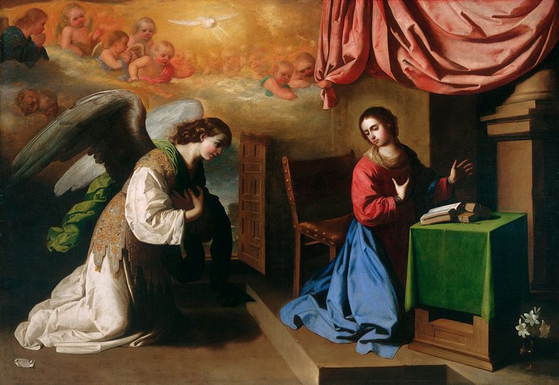 The Annunciation,  Francisco de Zurbarán by Masterful Masters