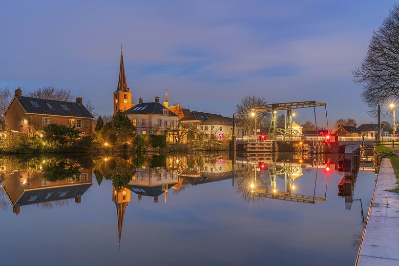 Koudekerk aan den Rijn - Church and Bridge over the Old Rhine by Frank Smit Fotografie