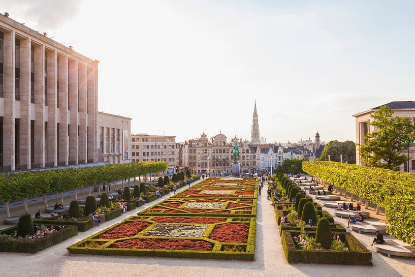 Mont des Arts in Brussels by Werner Dieterich