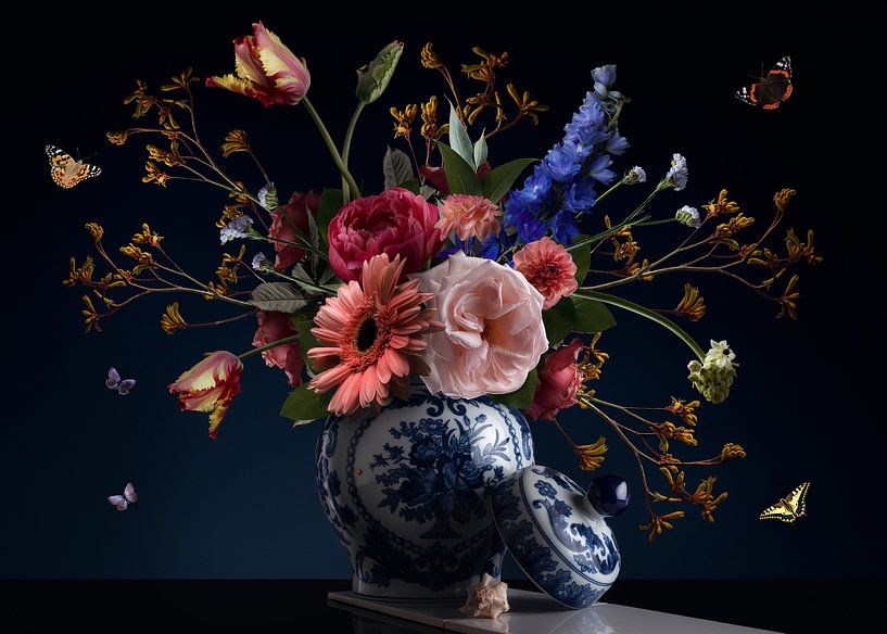 Nature morte de la Fleur de Beauté Royale par Sander van Laar