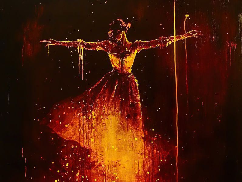 Feuriger Tanz von Blickfänger Gemälde