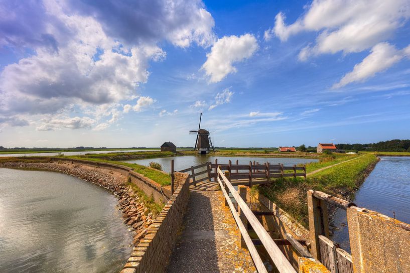 Windmühle Het Noorden bei Oosterend auf der Insel Texel von Rob Kints