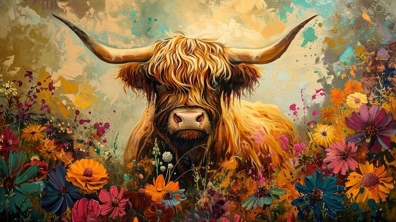 Schottische Highlander: Königliches Porträt von ByNoukk