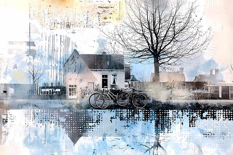 fond rural artistique, graphique saisonnier 10 par Ariadna de Raadt-Goldberg