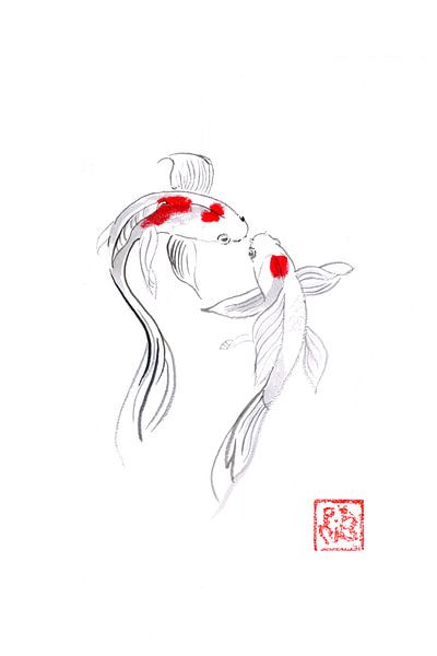 2 koi par Péchane Sumie