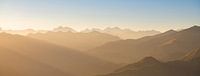 Panorama Alps Sunset