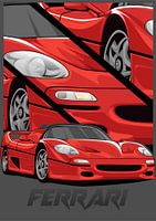 Ferrari x red