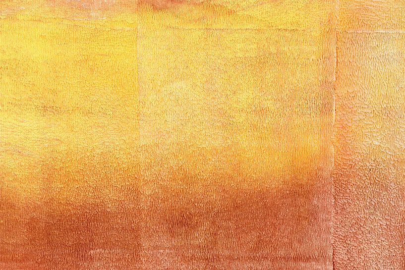 Abstract minimalistisch landschap in geel en oker van Dina Dankers
