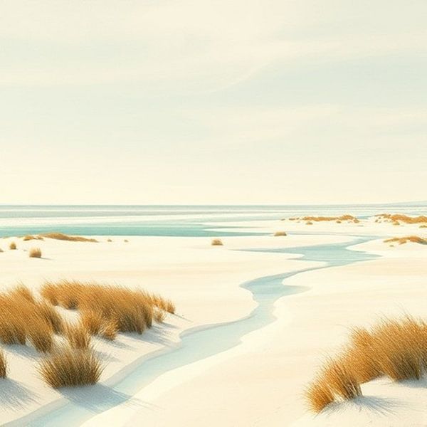 Der Strand und die Dünen im Ameland. von J.a Dijkstra