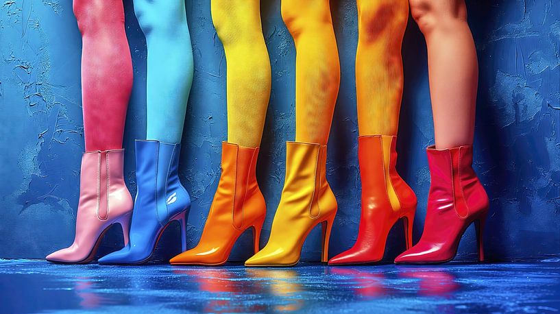 Panty's en hoge hakken van Frank Heinz