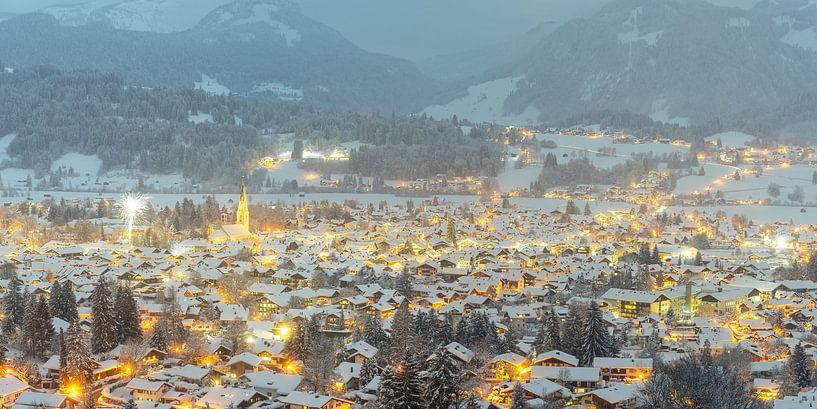 Oberstdorf in the magical New Year's Eve light by Walter G. Allgöwer