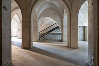 The hall of an abandoned monastery