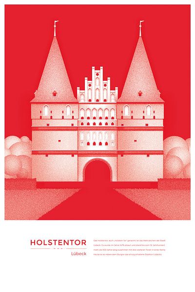 Porte de Holstentor Lübeck par Michael Kunter