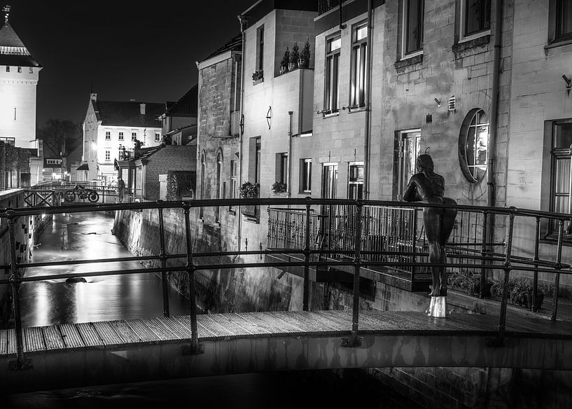 Valkenburg aan de Geul schwarz und weiß von Martijn van Steenbergen