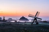 Molen in de ochtendmist