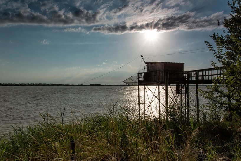 Vissershut aan de Gironde by Joke Beers-Blom