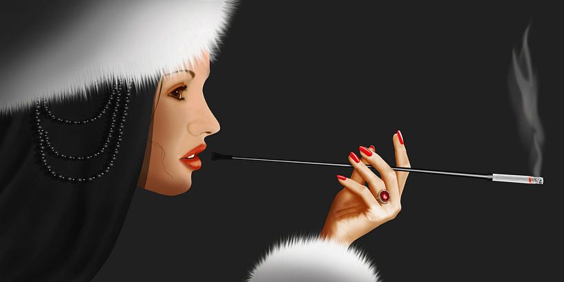 Lady Ninotschka 1 (farbige Variante) von Monika Jüngling